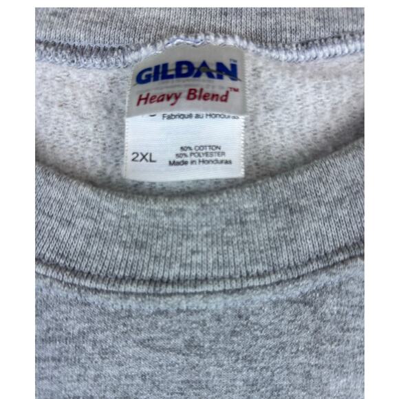 THE UNIVERSITY OF ALABAMA Long Sleeve Sweatshirt Gray Sz 2XL Crimson Tide - Picture 6 of 6